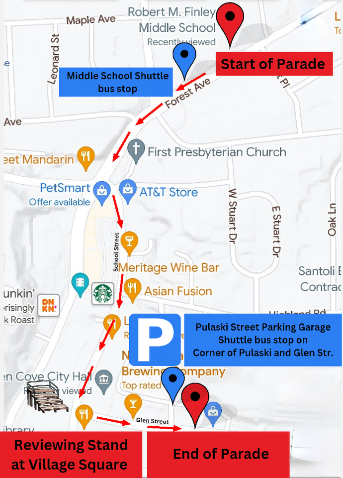 Parade Route and Directions — The Glen Cove St. Patrick's Day Parade